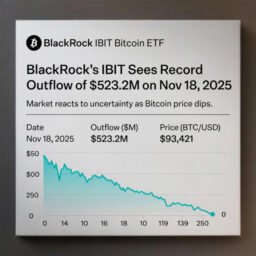 BlackRock's IBIT Bitcoin ETF Hits Rock Bottom with a Huge $523 Million Cash Exit
