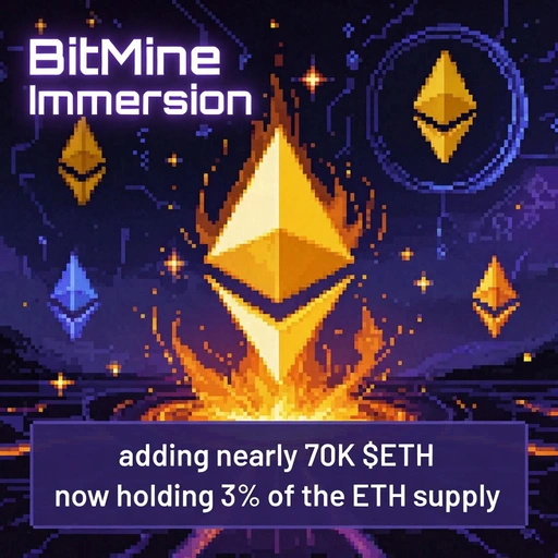 Tom Lee's Crypto Power Play – BitMine Now Controls 3% of Ethereum