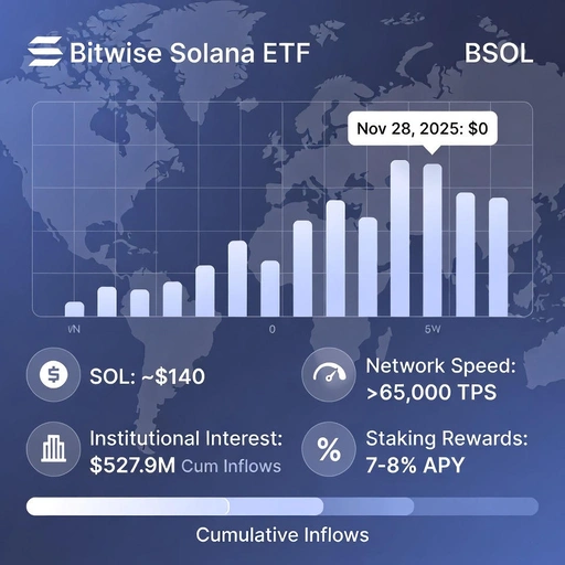 Bitwise Solana Fund Sees No Inflows on Nov 28
