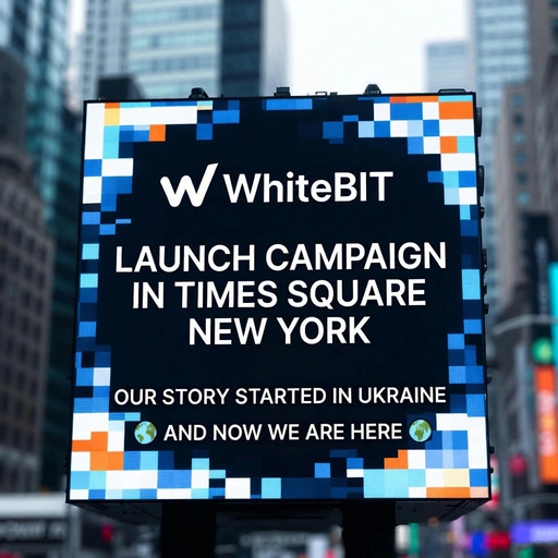 WhiteBIT Steps into America: Bold US Debut and Times Square Spotlight