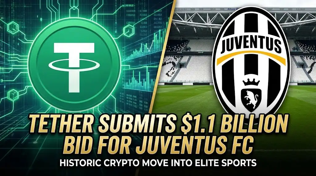 Tether Submits $1.1 Billion All-Cash Bid to Acquire Juventus FC